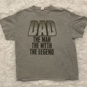 Gildan Gray Crewneck T-Shirt - Heather Gray